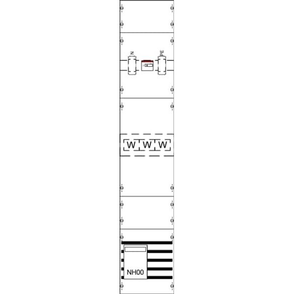 KA4092 CT meter panel, Field width: 1, Rows: 0, 1350 mm x 250 mm x 160 mm, IP2XC image 5