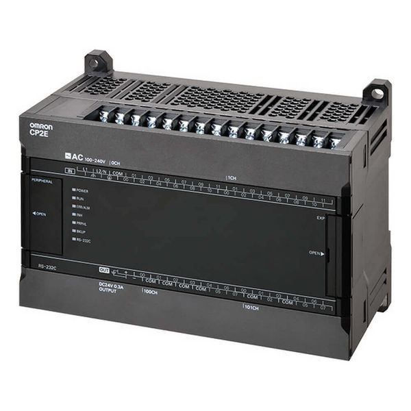 CP2E series compact PLC - Essential Type; 24 DI, 16 DO; Relay output; CP2W0038A image 3