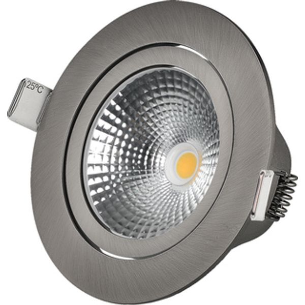 Spot - 7W 350lm 2000—2700K CRI95  Ø68mm  - Dimmable - Nickel image 1