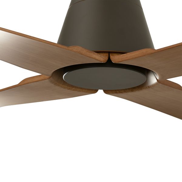 TYPHOON DC Ø1300MM BROWN 4 WOODEN BLADES IP44º image 1