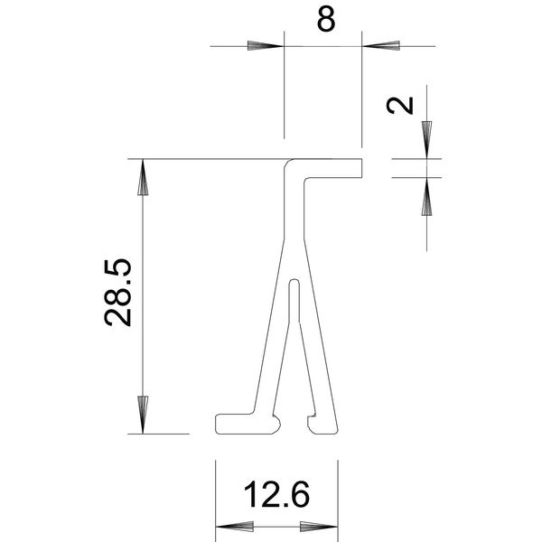 WDKH-TW40LGR Partition halogen-free 15x28x2000 image 2