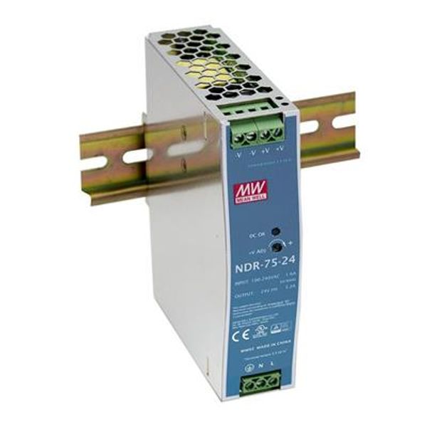 The pulse power supply 24V 3.2A DIN rail image 1