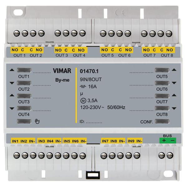 Multifunct.autom.module 9IN 8OUT relay image 1