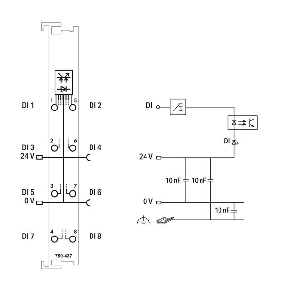 8-channel digital input 24 VDC 0.2 ms light gray image 5