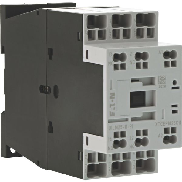Contactor, 3 pole, 380 V 400 V 11 kW, 1 N/O, 1 NC, RDC 24: 24 - 27 V DC, DC operation, Push in terminals image 16