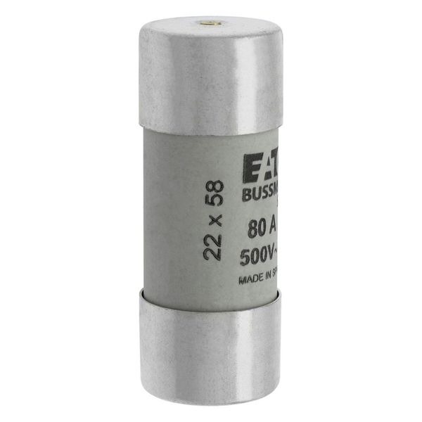 Fuse-link, LV, 80 A, AC 500 V, 22 x 58 mm, gL/gG, IEC, with striker image 18