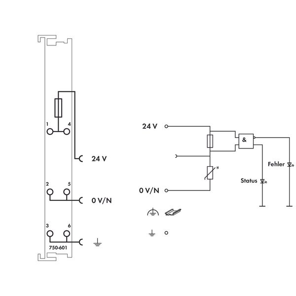 Power Supply 24 VDC fuse holder light gray image 7
