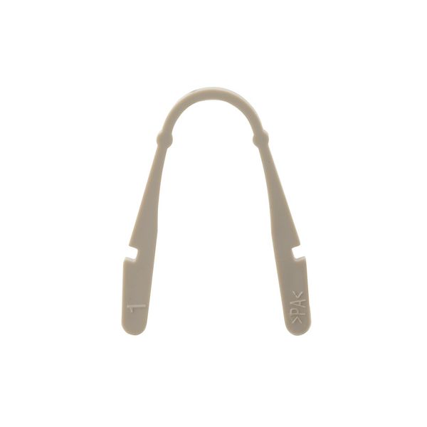 Terminal cover, Wemid, dark beige, Height: 10.6 mm, Width: 2.2 mm, Dep image 1