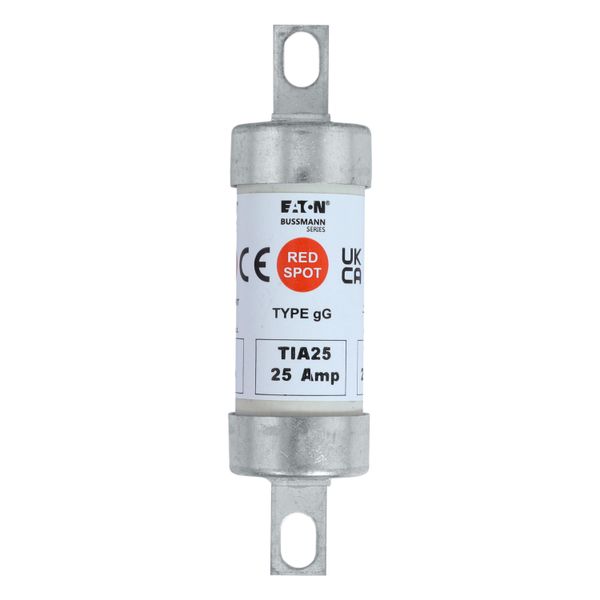 Fuse-link, LV, 25 A, AC 660 V, DC 460 V, BS88/A2, 22 x 86 mm, gL/gG, BS image 26