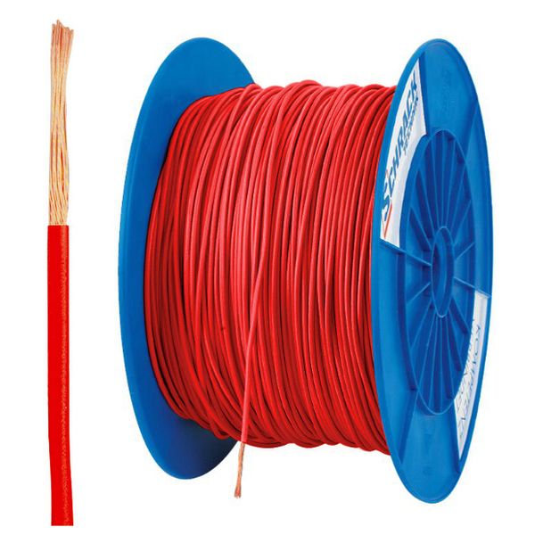 PVC Insulated Single Core Wire H05V-K 0.5mmý red (coil) image 1