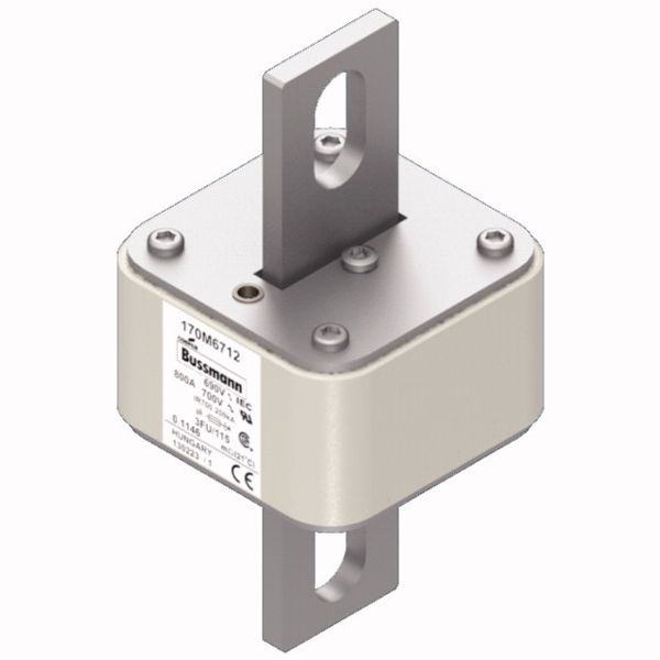 Fuse-link, high speed, 315 A, AC 1250 V, size 3, 76 x 92 x 159 mm, aR, IEC, UL, single indicator image 2