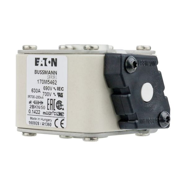 Fuse-link, high speed, 630 A, AC 690 V, size 2, aR, IEC, UL, single indicator image 9