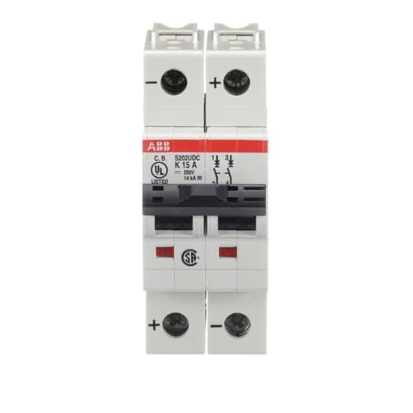 S202UDC-K15 Miniature Circuit Breaker - 2P - K - 15 A image 3