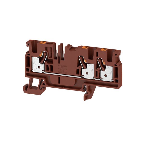 Feed-through terminal block, PUSH IN, 4 mm², 800 V, 32 A, Number of co image 1