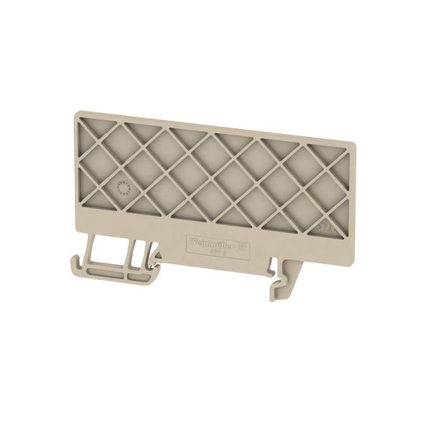 Partition plate (terminal), 75.51 mm x 45.15 mm, dark beige image 1