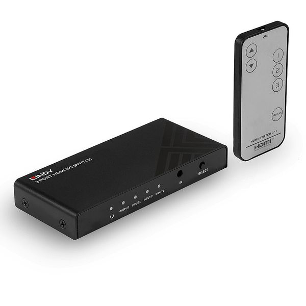 3 Port HDMI 18G Switch Switch between 3 4K@60Hz source devices when connected to a single display image 1