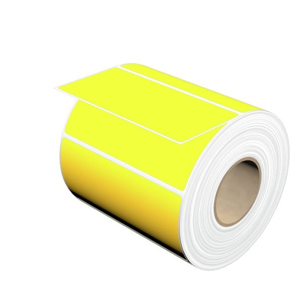 Device marking, Self-adhesive, halogen-free, 101 mm, Polyester, yellow image 1