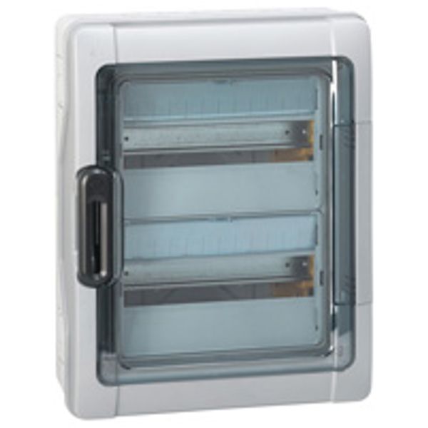 PLEXO3 IP65 WEATHERPROOF CABINET 2X12 MODULES WITH TERMINAL BLOCK image 1