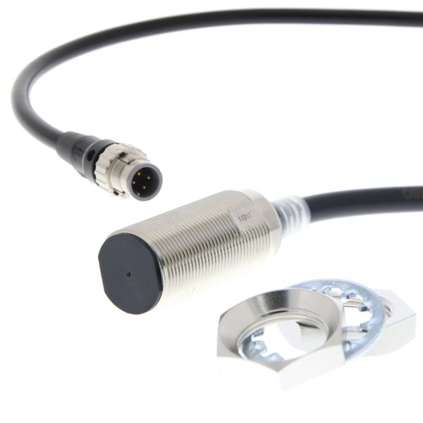 Proximity sensor, inductive, brass-nickel, M18, shielded, 11 mm, NC, 0 image 3
