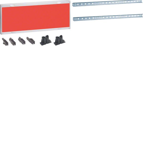 Assembly unit, universN,300x750mm,for DIN rail terminals  , orange image 1