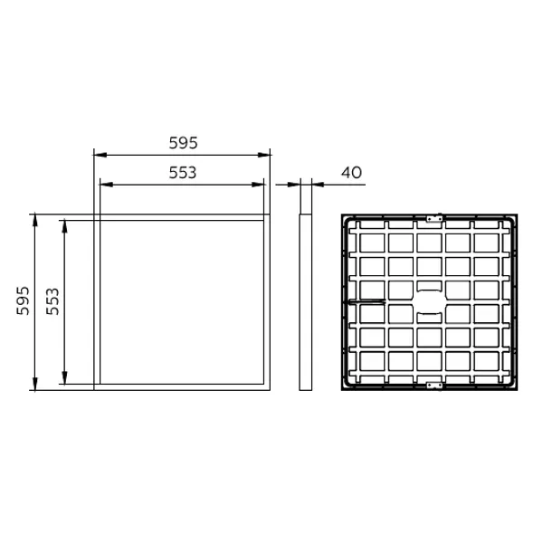 Ledinaire surface-mounted SM065C, 34 W, 4100 lm, 4000 K image 2