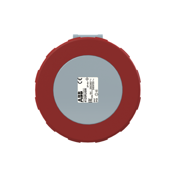 4125RU6W Panel mounted socket image 1