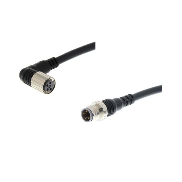 Cable with connectors on both cable ends, M8 right-angle socket (femal XS3W5023B image 4