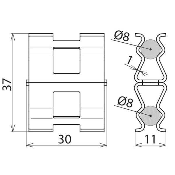 DEHNclip rebar clamp St/bare for Rd 8 mm / Rd 8 mm image 2