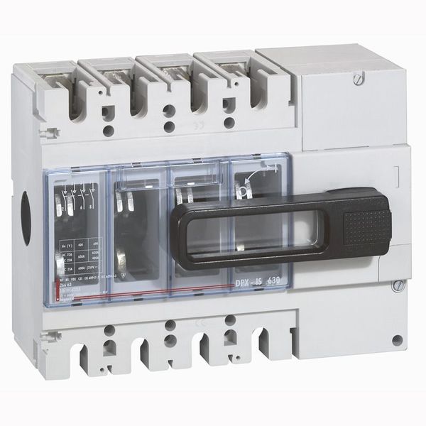Isolating switch - DPX-IS 630 with release - 4P - 630 A - front handle image 1