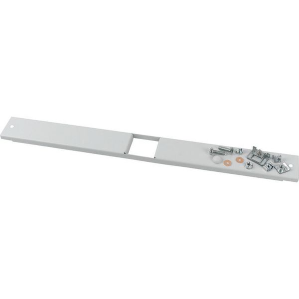 Front cover, +mounting kit, for PKZ0, horizontal, 3p, HxW=50x425mm, grey image 5
