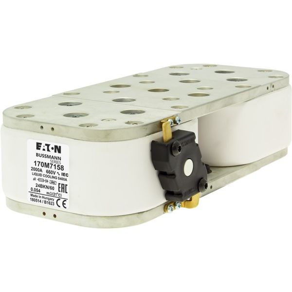 Fuse-link, high speed, 2000 A, AC 660 V, size 4, 120 x 230 x 58 mm, aR, IEC, single indicator image 3