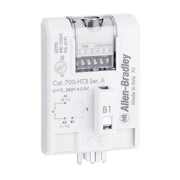 Allen-Bradley 700-HT3 Timing Module, Multifunction, Multi Voltage, Tube Based, Plug-in Module, used with 700-HN204, -HN205 and -HN153 image 1