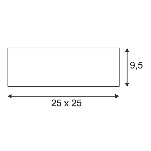 GL 105 E27, max. 2x25W, angular, white plaster image 3