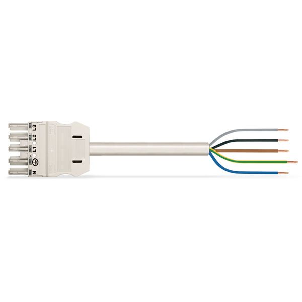 pre-assembled connecting cable Cca Socket/open-ended white image 4