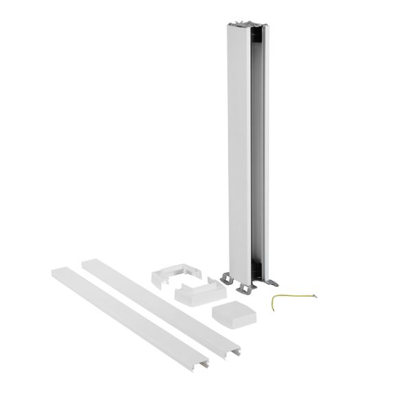 Mini column direct clipping 1 compartment 0.68m white image 2