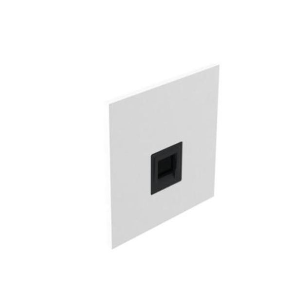 Art d'Arnould - 1 gang telephone socket UK secondary Epure - Satin White image 1