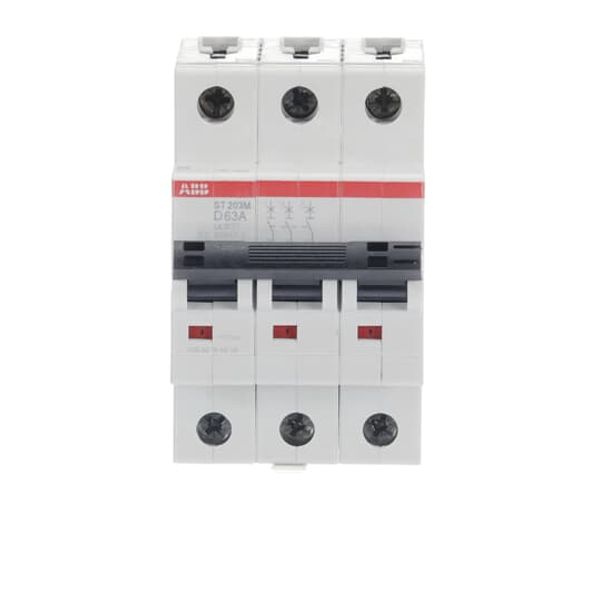 ST203M-D63 Miniature Circuit Breaker - 3P - D - 63 A image 1