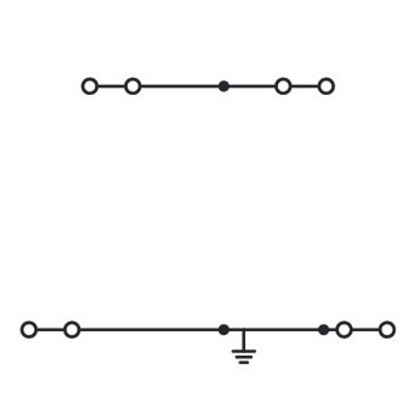 4-conductor double deck terminal block image 2