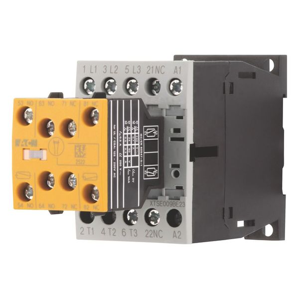 Safety contactor, 380 V 400 V: 4 kW, 2 N/O, 3 NC, 230 V 50 Hz, 240 V 60 Hz, AC operation, Screw terminals, With mirror contact (not for microswitches) image 6