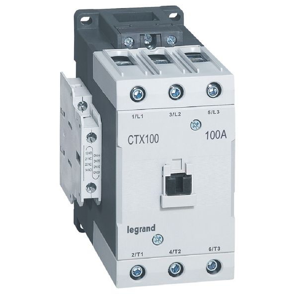 CTX CONTACTOR 3P 100A 2NO2NC 380V AC LUG SZ5 image 1