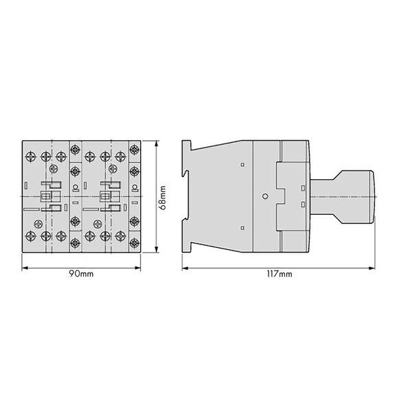 Reversing Contactors Combination, 3kW/400V, coil 230VAC image 3