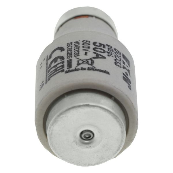 Fuse-link, LV, 50 A, AC 500 V, D3, gL/gG, IEC, time-delay image 15