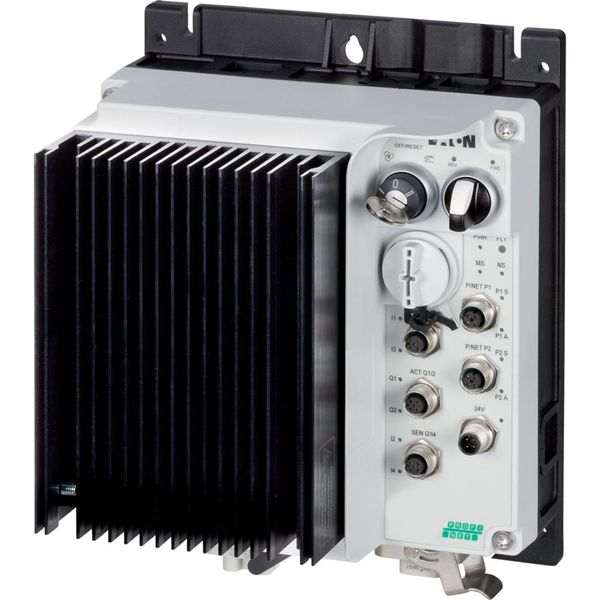 Speed controllers, 2.4 A, 0.75 kW, Sensor input 4, Actuator output 2, 400/480 V AC, PROFINET, HAN Q4/2 image 1