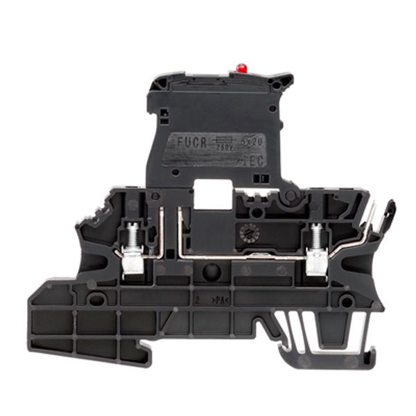 Fuse terminal, 2 screw connections - 1 plug-in connection, Fuse isolat image 1