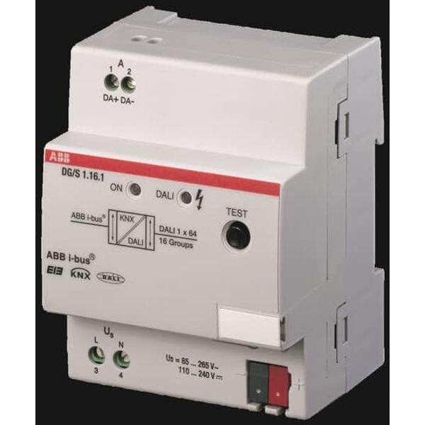 DG/S1.16.1 DALI Gateway, 1-fold, 16 Groups, MDRC image 1