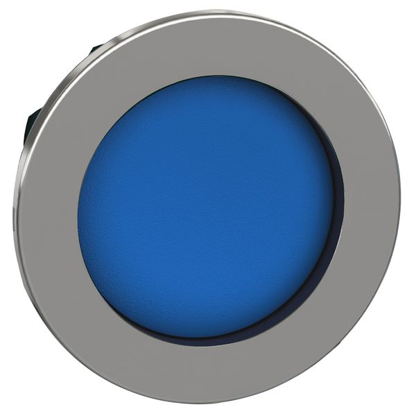 Head for non illuminated push button, Harmony XB4, flush mounted blue pushbutton recessed image 1
