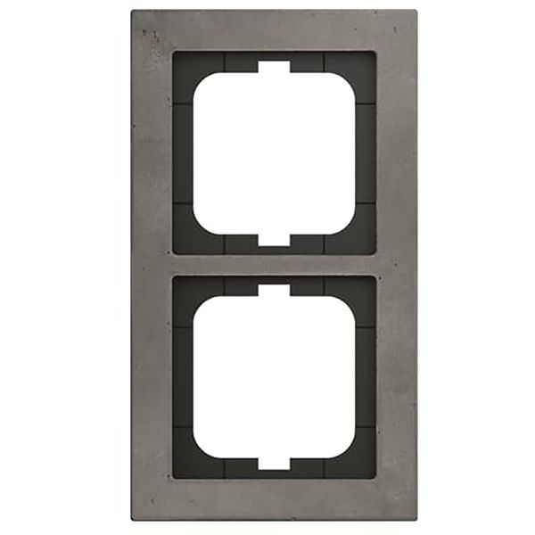 1722-298 Cover Frame Busch-axcent® concrete grey image 1
