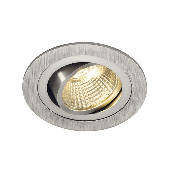 NEW TRIA LED DL ROUND SET, alu brushed, 9,1W, 2700K, 38ø image 1