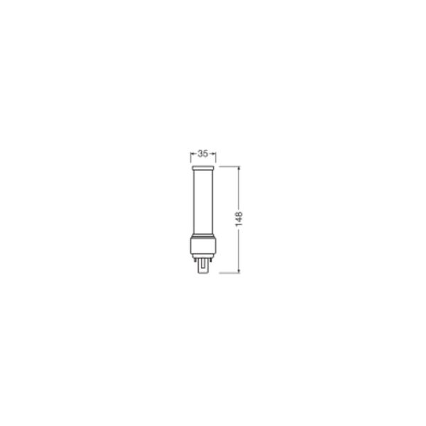 OSRAM DULUX LED D EM & AC MAINS 7W 840 G24D-2 image 8