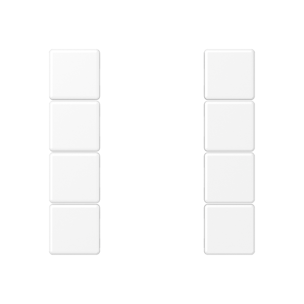 Cover kit 4-gang, complete A504TSAWWM image 1